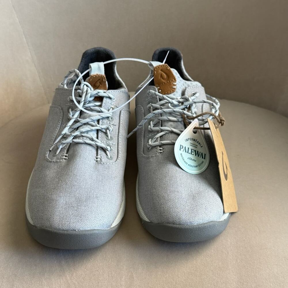 OluKai "Nanea Li" Men's Shoes - Pale Grey/Vapor, NWT Sz 10